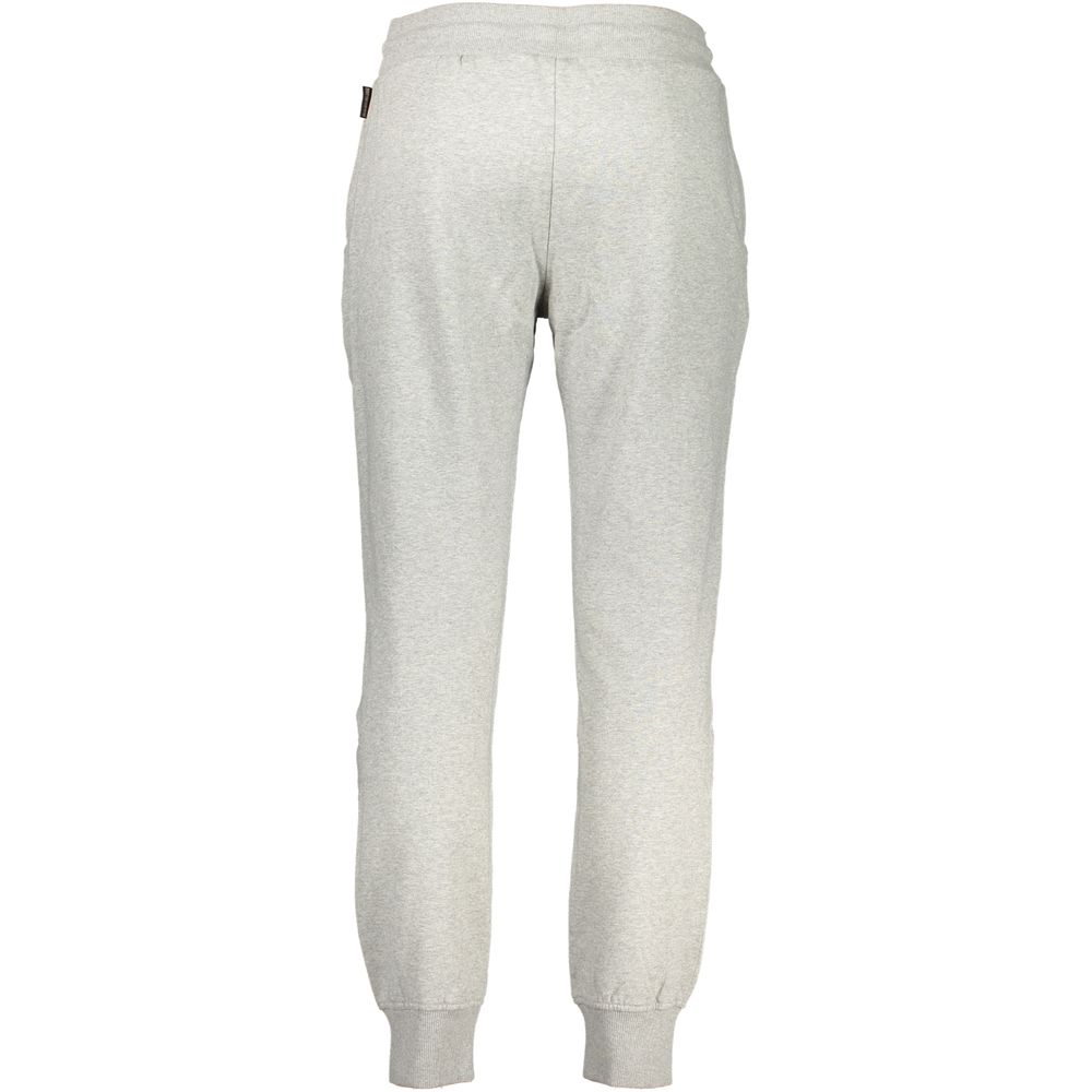 Napapijri Gray Cotton Pant - Regular Fit Sports Trousers