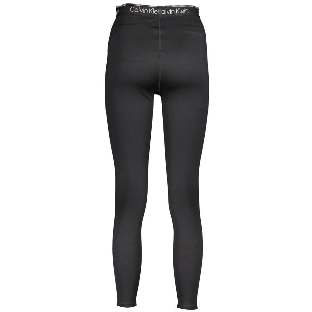 Calvin Klein Black Polyester Pant - Confort et Élégance