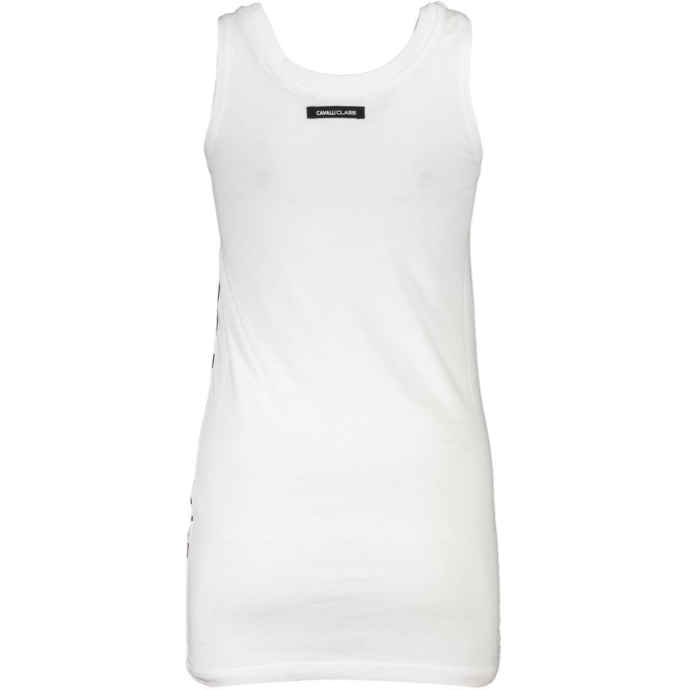 Cavalli Class Débardeur en Coton Blanc pour Femmes - Élégant et Polyvalent