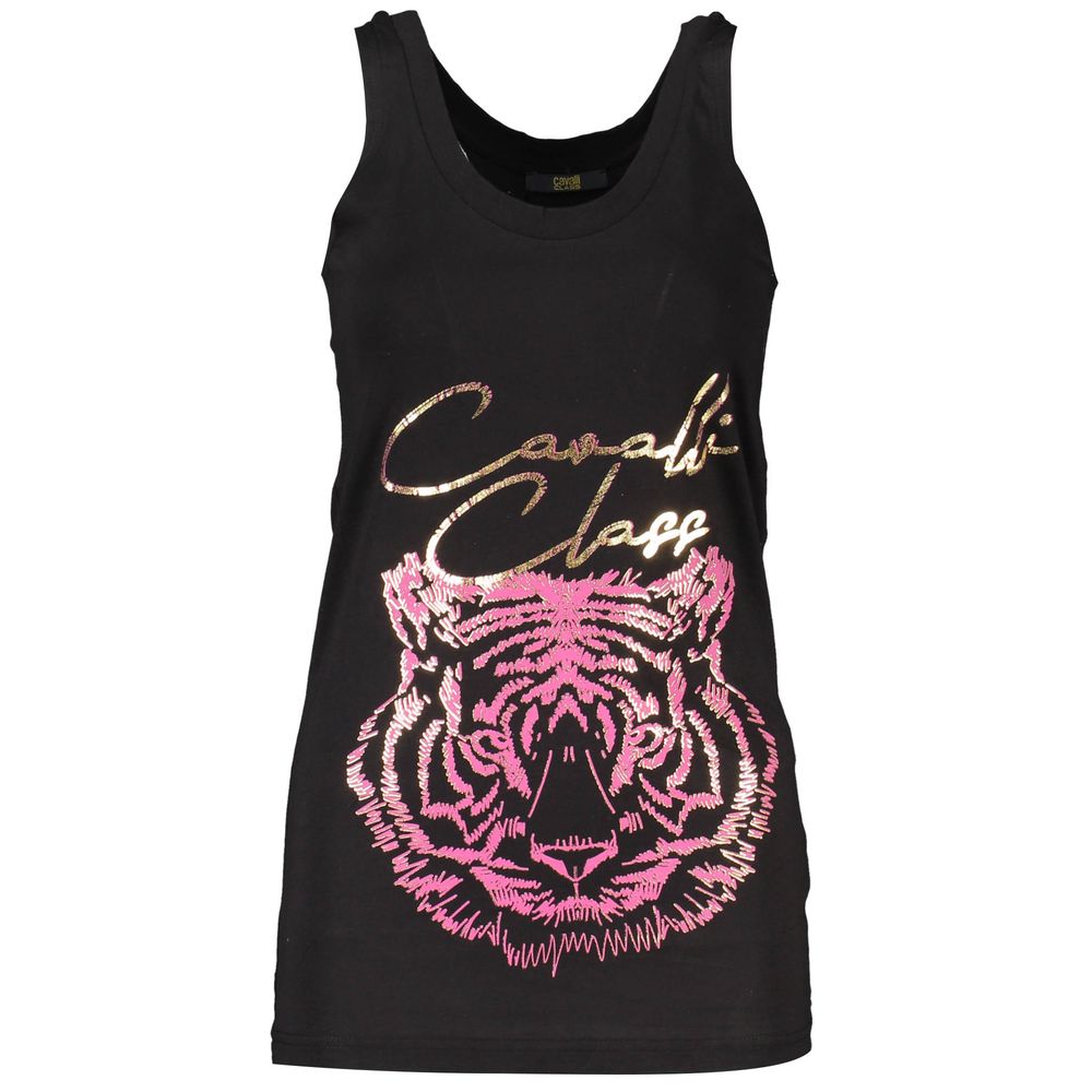 Cavalli Class Tank Top Noir en Coton - Élégant et Polyvalent