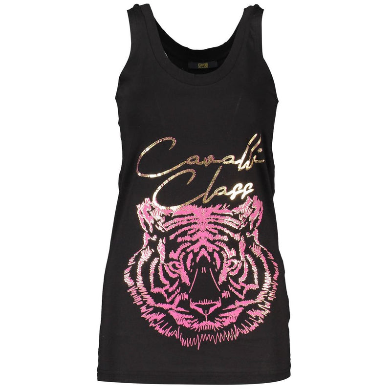 Cavalli Class Tank Top Noir en Coton - Élégant et Polyvalent