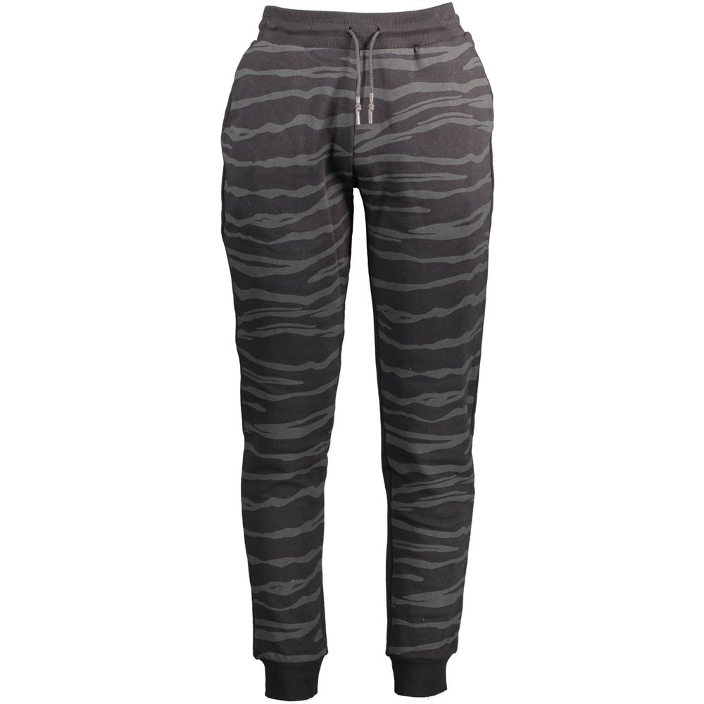 Pantalon en coton noir Cavalli Class