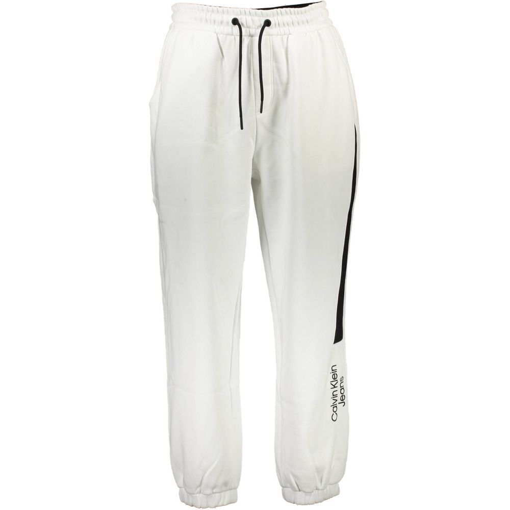Pantalon en coton blanc Calvin Klein