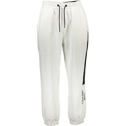Pantalon en coton blanc Calvin Klein
