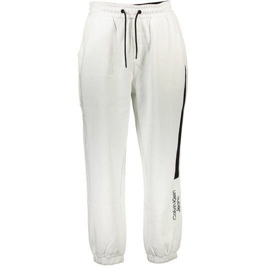 Pantalon en coton blanc Calvin Klein