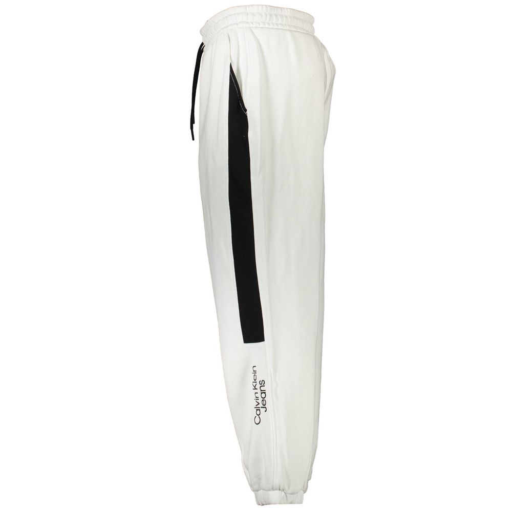 Pantalon en coton blanc Calvin Klein
