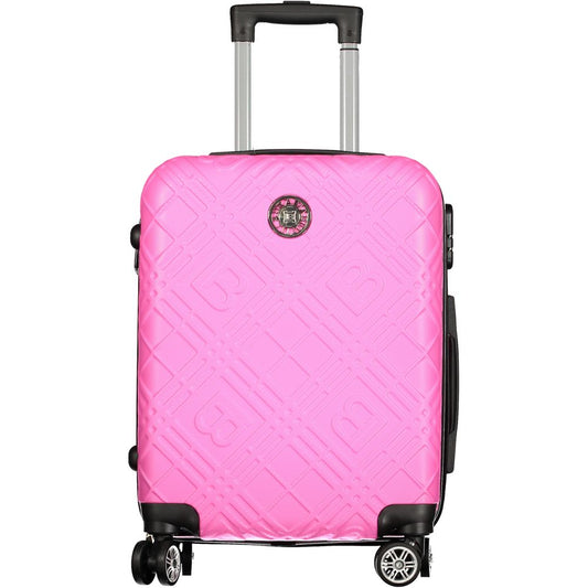 Laura Biagiotti Roze Polyethyleen Reiskoffers en Reisaccessoires