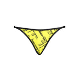 Karl Lagerfeld Yellow Elastane Swim Briefs for Women