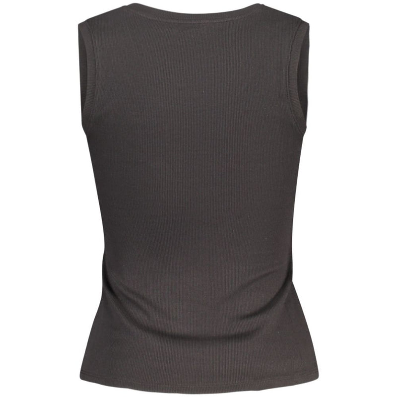 Tommy Hilfiger Black Cotton Tank Top - Élégance et Confort