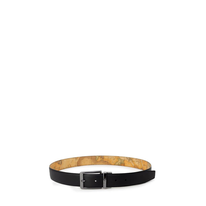 Alviero Martini Prima Classe Black Leather Belt - A485 5600