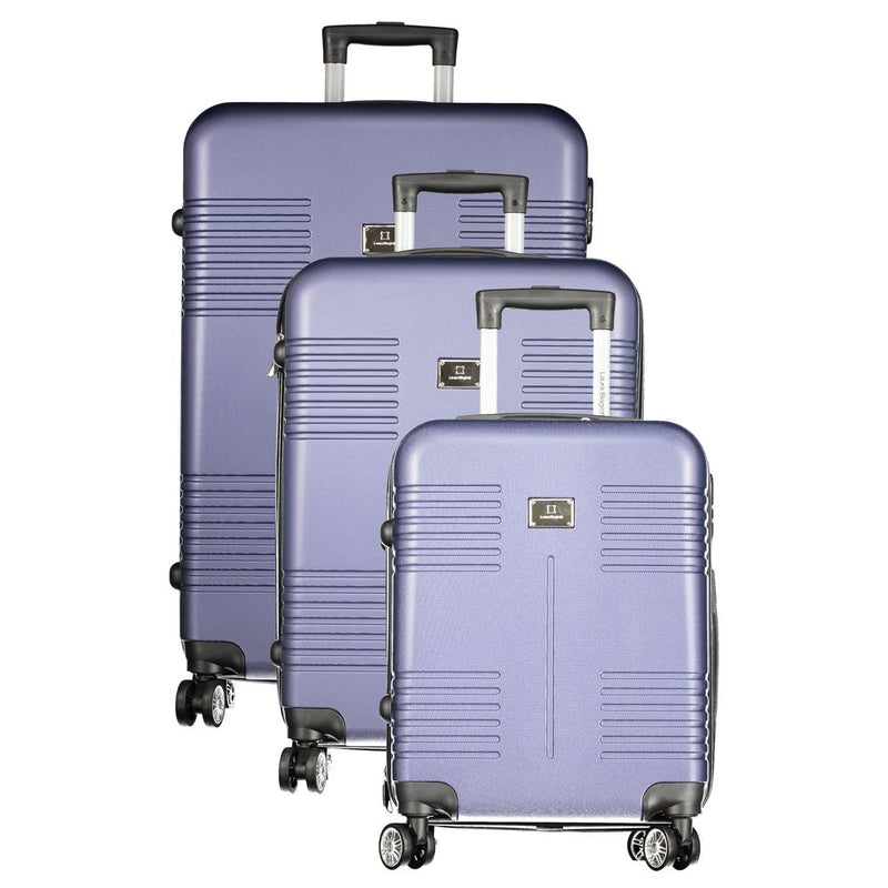 Laura Biagiotti Blue Polyethylene Luggage Set - 3 Trolleys