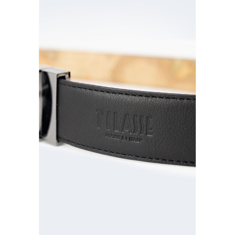Alviero Martini Prima Classe Black Leather Belt - A485 5600