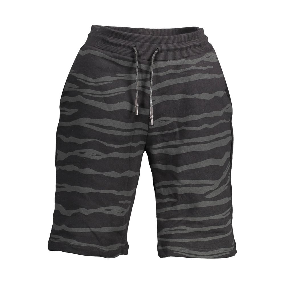Pantalon en coton noir Cavalli Class
