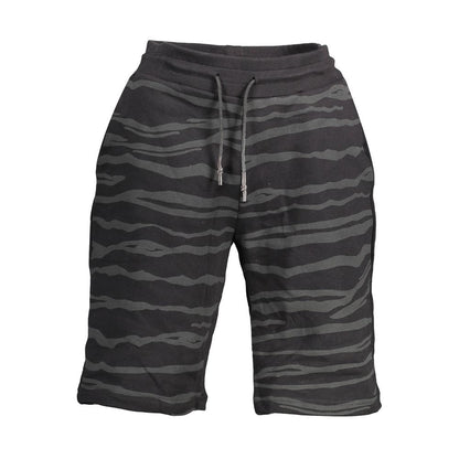 Pantalon en coton noir Cavalli Class
