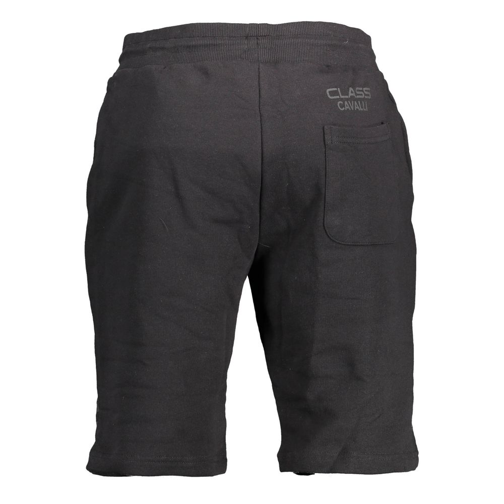 Pantalon en coton noir Cavalli Class