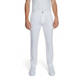 Pantalon en Lin Blanc Borghese TIVOLI – LINO 4SPA61 LN01