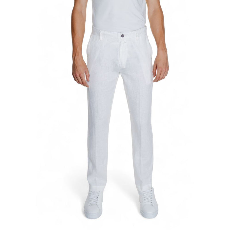 Borghese witte linnen broek