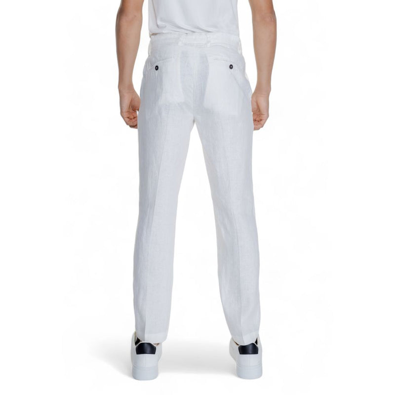 Borghese witte linnen broek