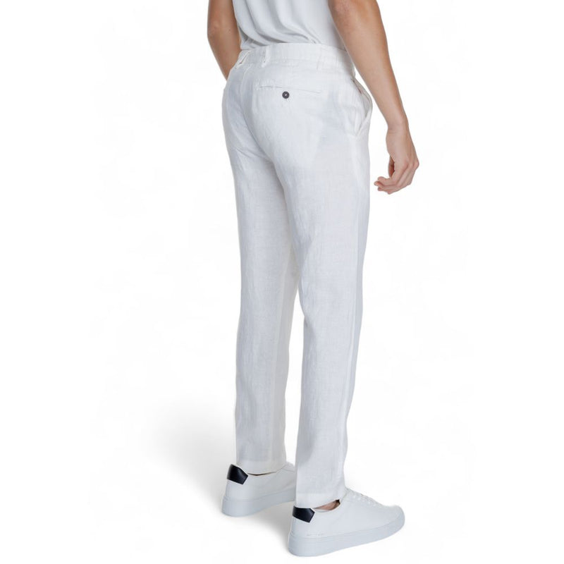 Borghese witte linnen broek