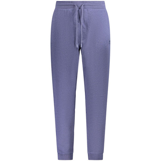 Pantalon en coton bleu Hugo Boss