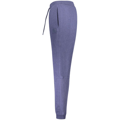 Pantalon en coton bleu Hugo Boss