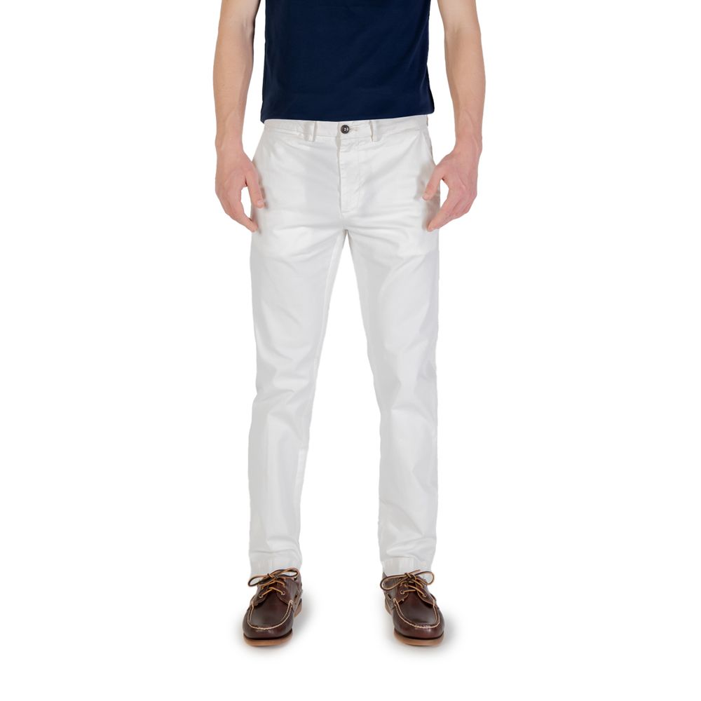 Pantalon Skinny Blanc en Coton Borghese 5SPA21 07CO070