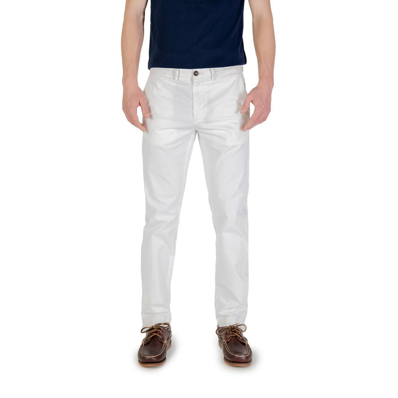 Pantalon Skinny Blanc en Coton Borghese 5SPA21 07CO070