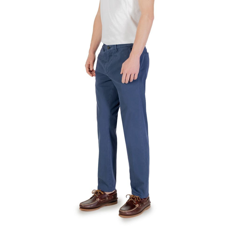 Borghese Blauwe Skinny Broek van Katoen