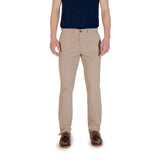 Borghese Beige Cotton Skinny Pant - Élégance et Confort