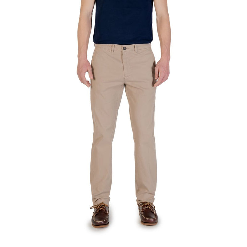 Borghese Beige Cotton Skinny Pant - Élégance et Confort