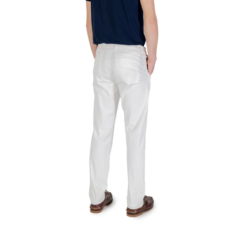 Pantalon Skinny Blanc en Coton Borghese 5SPA21 07CO070