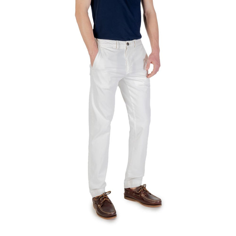 Pantalon Skinny Blanc en Coton Borghese 5SPA21 07CO070