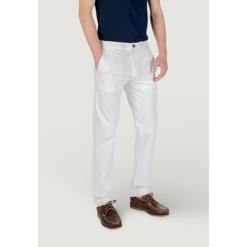 Pantalon Skinny Blanc en Coton Borghese 5SPA21 07CO070