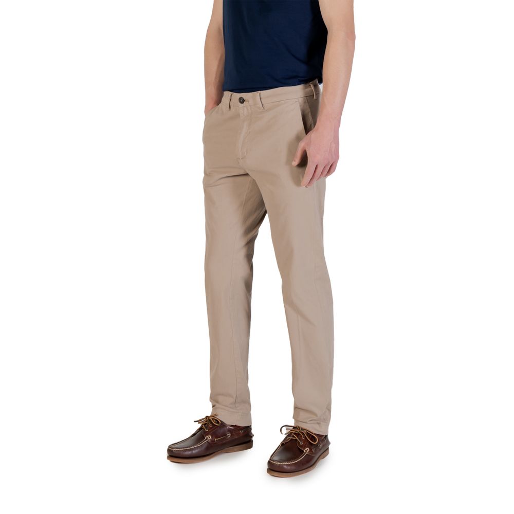 Borghese Beige Cotton Skinny Pant - Élégance et Confort
