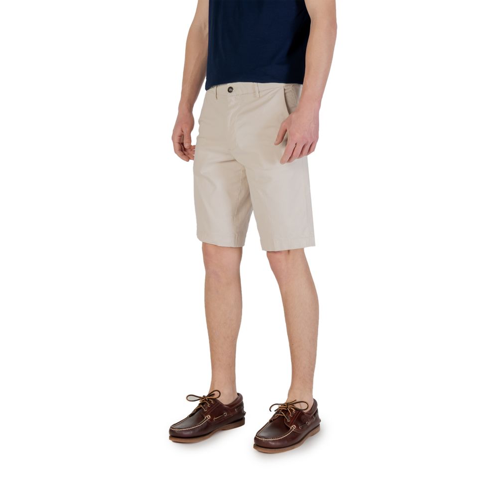 Borghese Bicolor Cotton Bermuda Shorts for Men