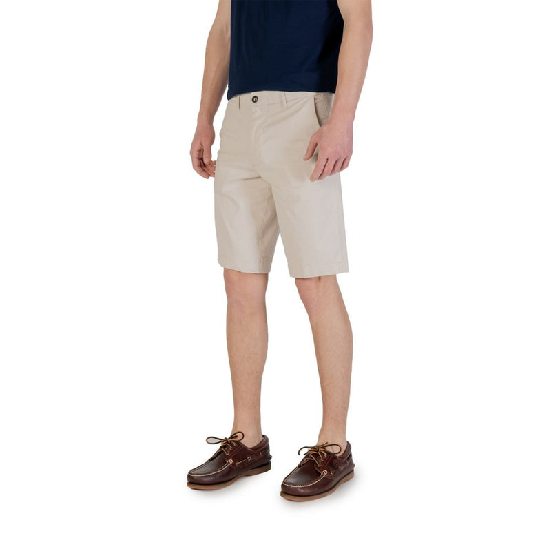 Borghese Bicolor Cotton Bermuda Shorts for Men