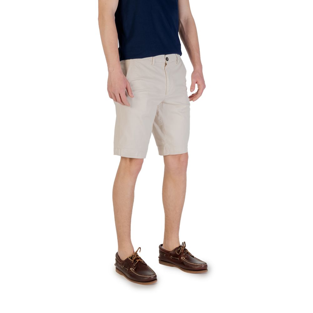 Borghese Bicolor Cotton Bermuda Shorts for Men