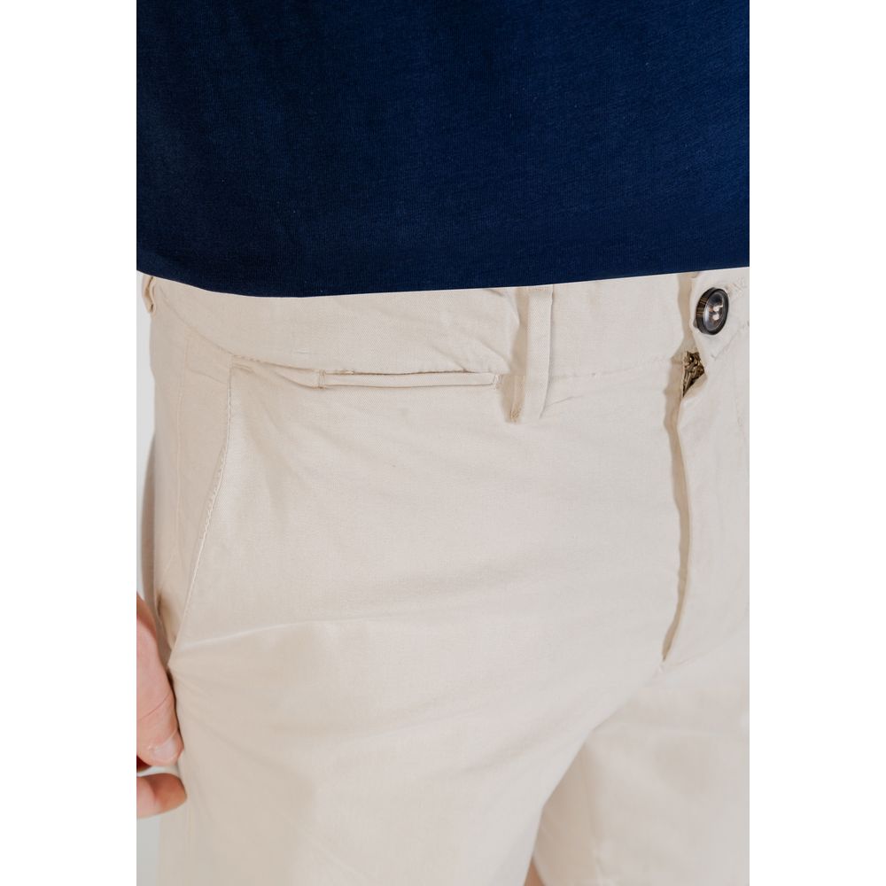 Borghese Bicolor Cotton Bermuda Shorts for Men