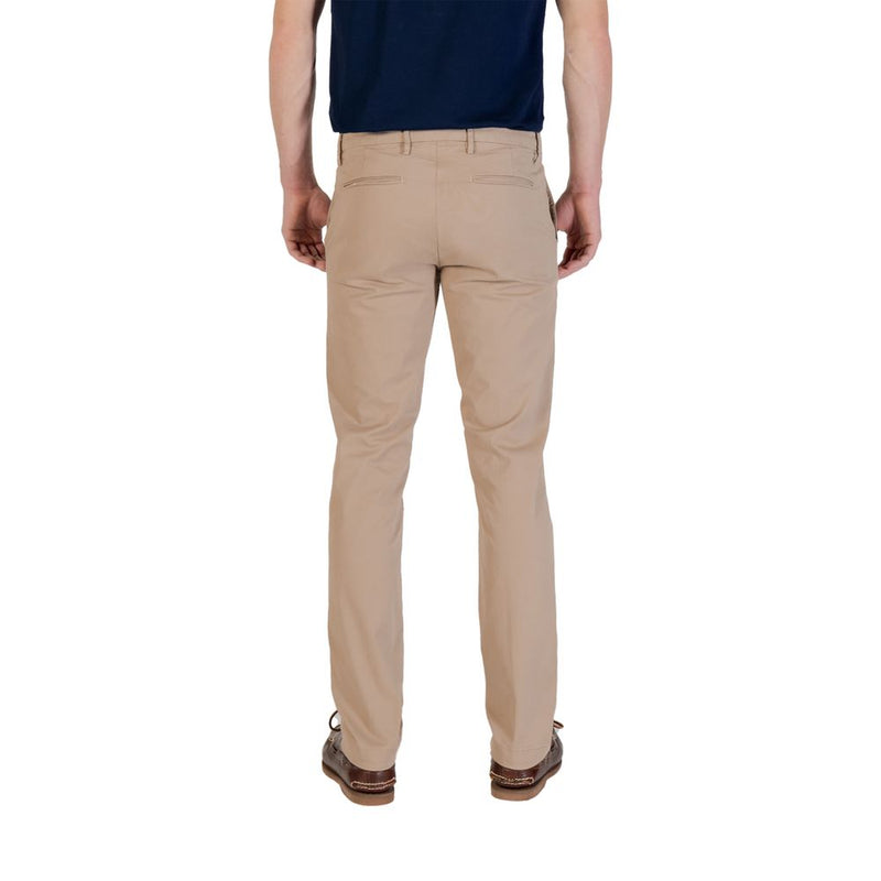 Borghese Beige Cotton Skinny Pant - Modern Fit Men's Trousers