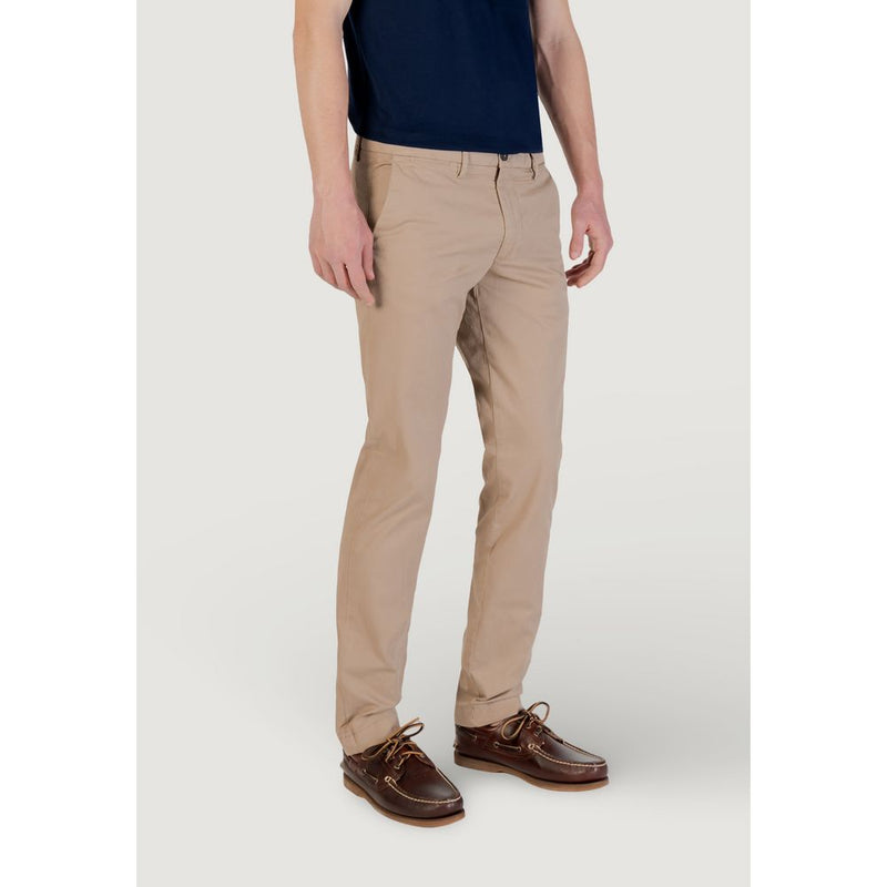 Borghese Beige Cotton Skinny Pant - Modern Fit Men's Trousers