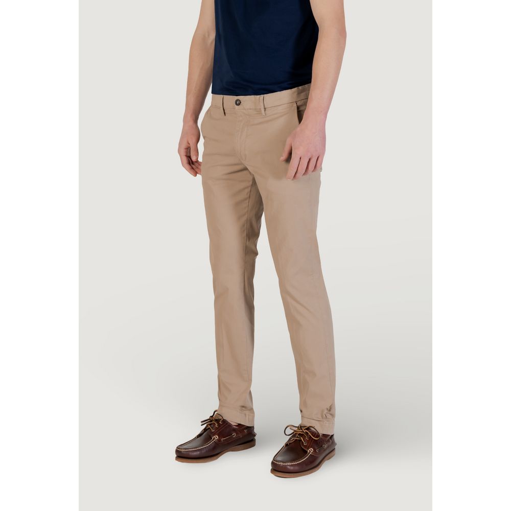Pantalon Skinny Beige en Coton Borghese 5SPA21 11CO032