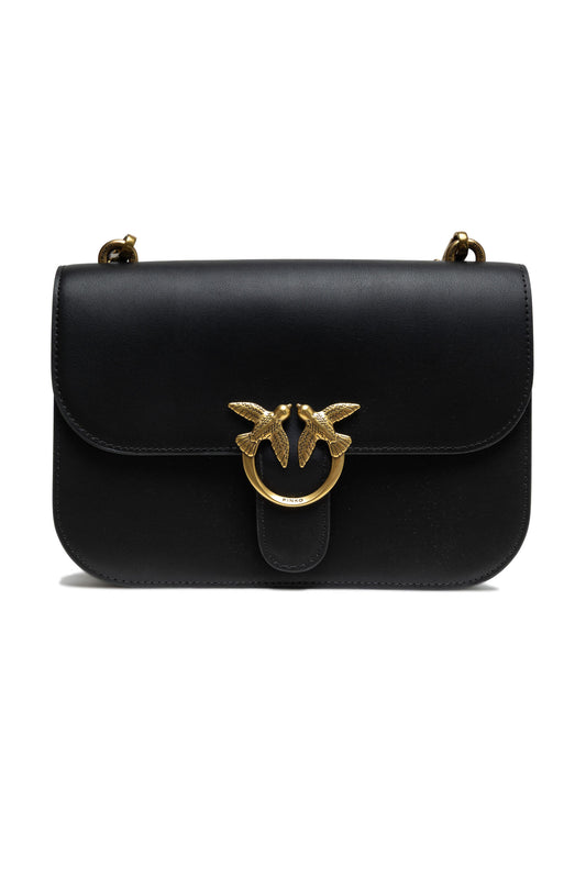 Sac à bandoulière PINKO Love Bell Classic en cuir noir