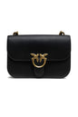 PINKO Zwarte Lederen Love Bell Classic Schoudertas