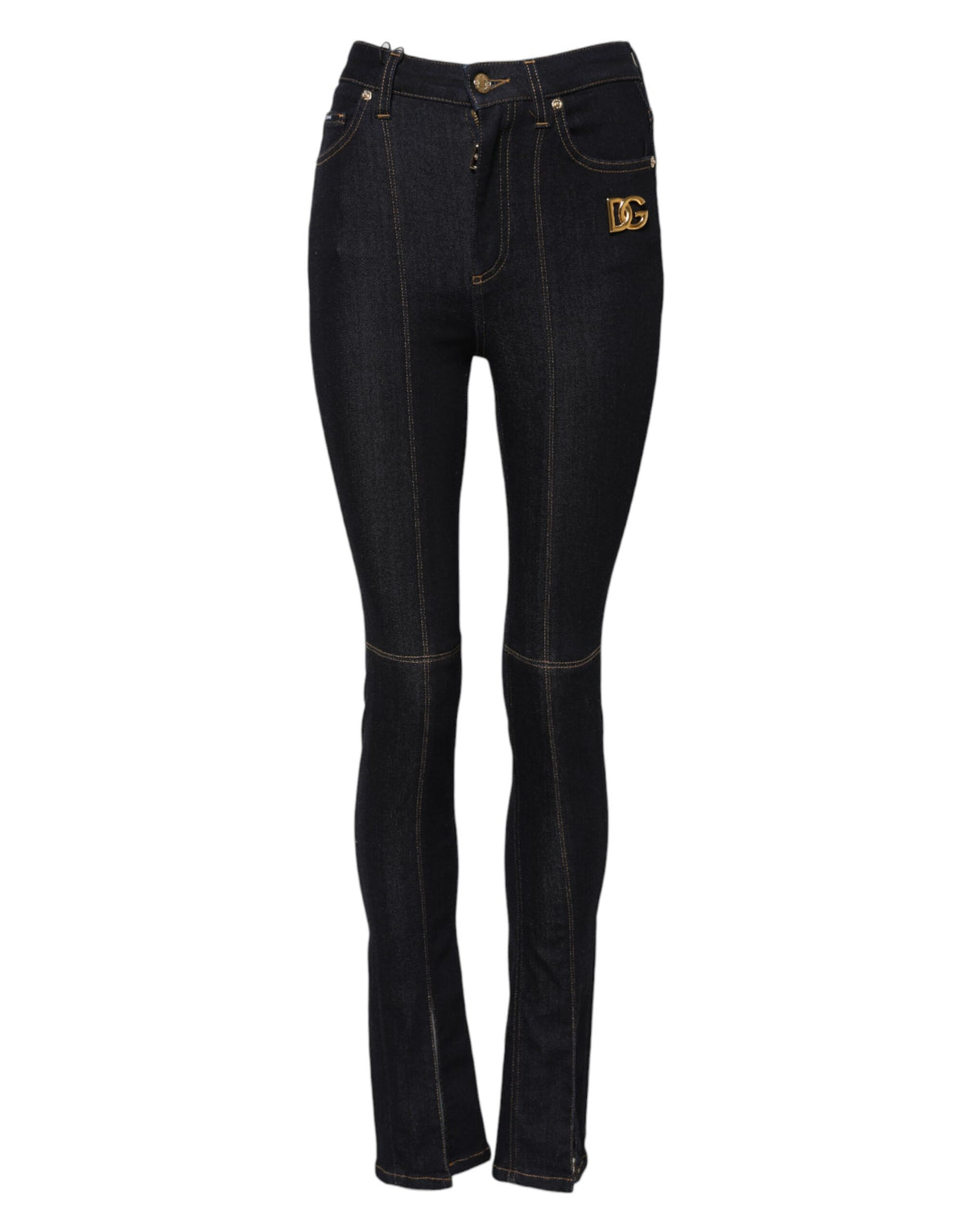 Dolce & Gabbana Blue High Waist Skinny Denim Jeans