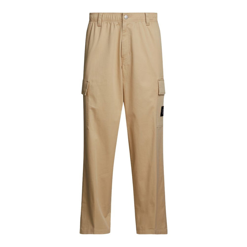Calvin Klein Jeans Beige Broek van Gerecycled Katoen