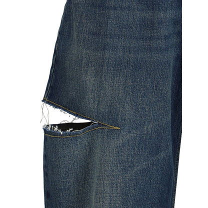 Jean en jean Margiela avec détail découpé