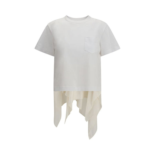 T-shirt en jersey Sacai avec détail en polyester