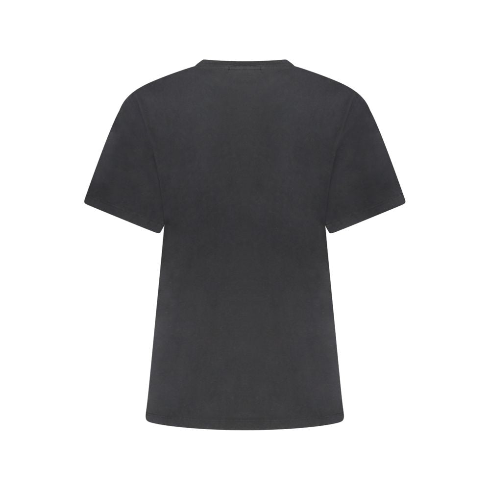 T-Shirt en Coton Noir Napapijri pour Femmes - Confort et Style