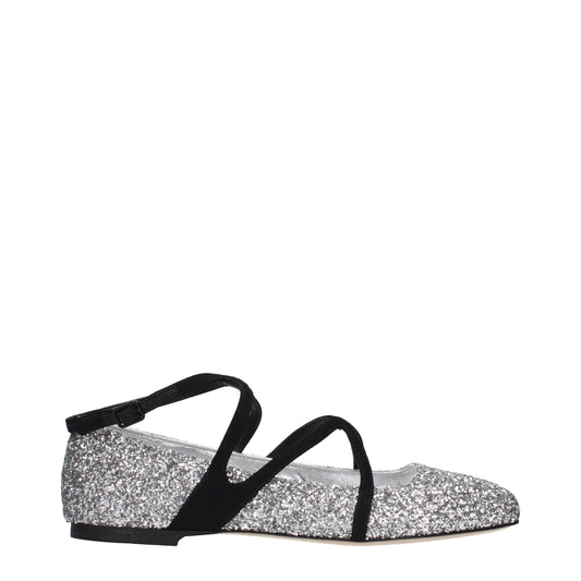 Jimmy Choo grijze balletpumps van plastic