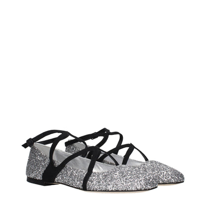 Jimmy Choo grijze balletpumps van plastic